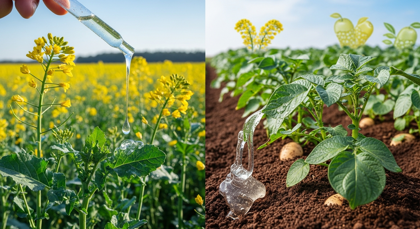Innowacyjne nawozy dolistne z dodatkiem żelującym zwiększają plony rzepaku i ziemniaków